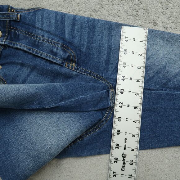 Wax Jeans Junior's Size 7/28 Blue High-Rise Skinny Denim 27" Inseam Distressed - Picture 7 of 16